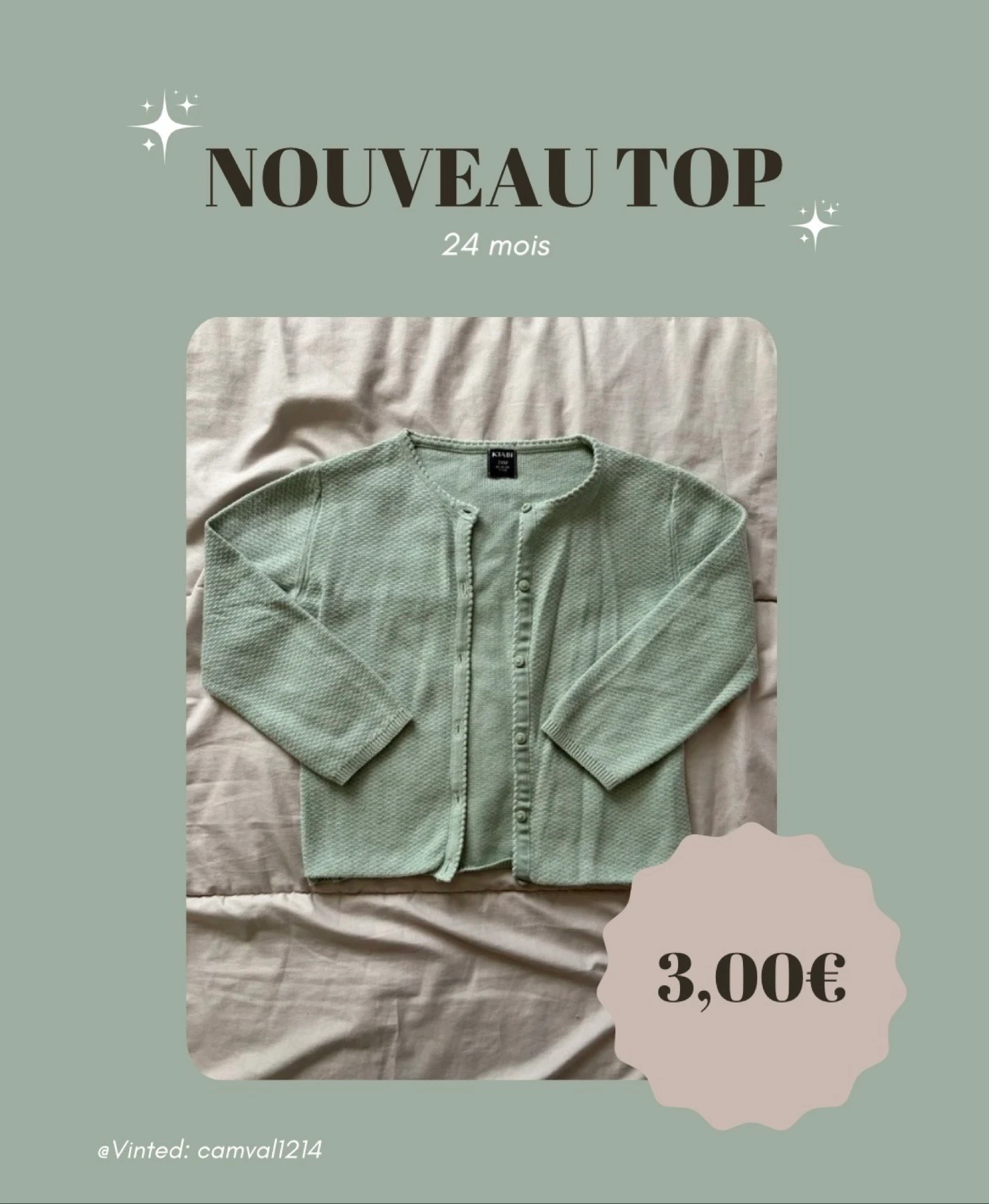 Gilet 24 mois Kiabi très bon état 